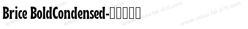 Brice BoldCondensed字体转换